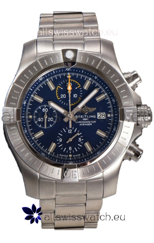Breitling Avenger Chronograph 45 Blue Dial 1:1 Mirror Swiss Replica Watch 