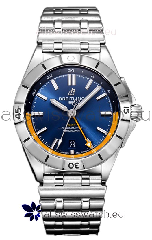 Breitling Chronomat Automatic GMT 40 Blue Dial 1:1 Mirror Swiss Replica Watch 