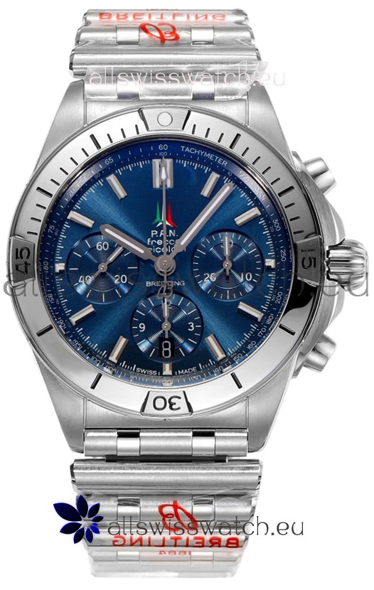 Breitling Chronomat B01 42 Edition Swiss 904L Steel Casing Blue Dial 1:1 Mirror Replica Watch