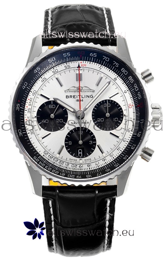 Breitling Navitimer B01 Chronograph 43 Steel Dial - 904L Steel Casing 1:1 Mirror Swiss Replica