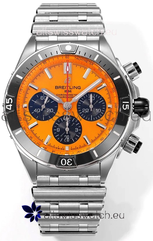 Breitling Chronomat B01 42 Edition Swiss 904L Steel Casing Pale Yellow Dial 1:1 Mirror Replica Watch