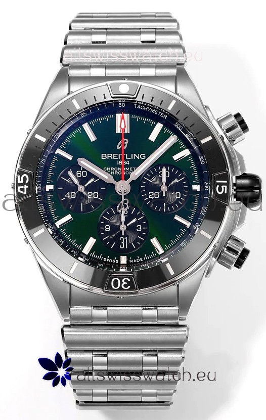 Breitling Chronomat B01 42 Edition Swiss 904L Steel Casing Green Dial 1:1 Mirror Replica Watch