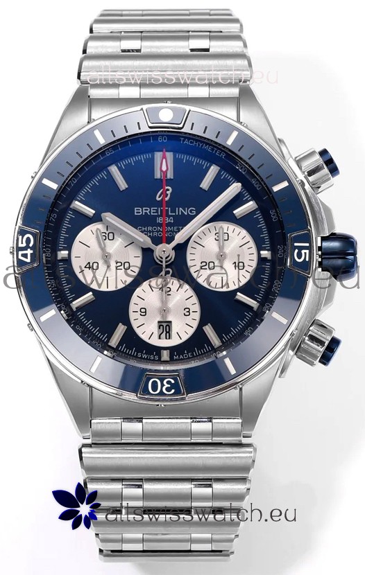 Breitling Chronomat B01 42 Edition Swiss 904L Steel Casing Blue Dial 1:1 Mirror Replica Watch