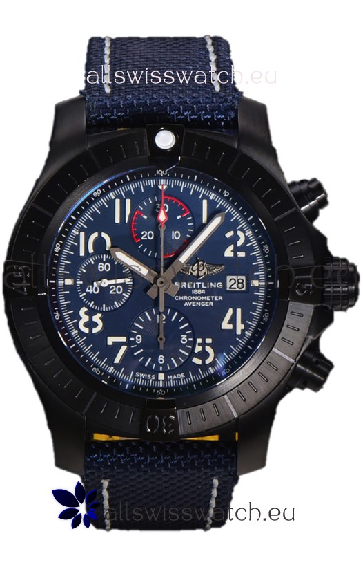 Breitling Avenger Chronograph 45 Blue Dial 1:1 Mirror Swiss Replica Watch 