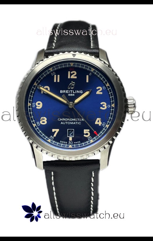 Breitling Navitimer Aviator 8 Automatic 41 Blue Dial 1:1 Mirror Swiss Replica Watch 