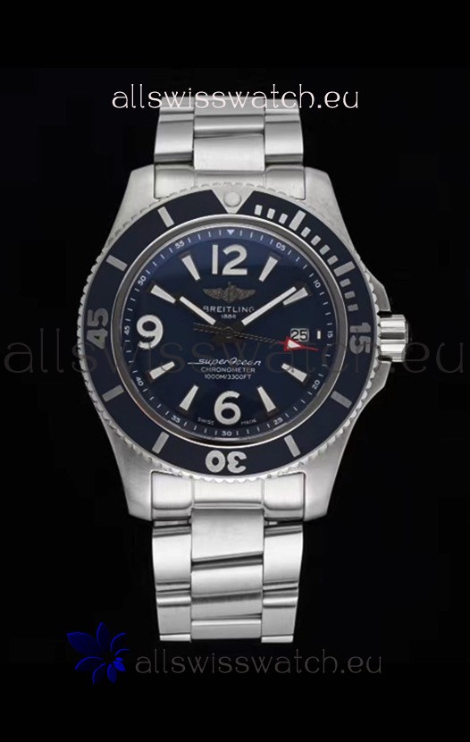 Breitling Superocean Automatic 44 Steel - Navy Blue Dial 1:1 Mirror Replica