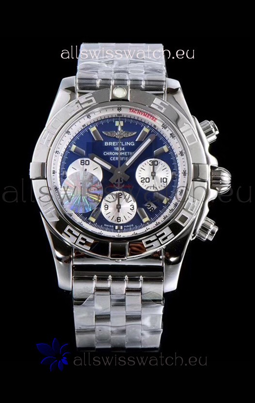 Breitling Chronomat B01 Blue Dial 904L Steel Swiss 1:1 Mirror Replica Watch