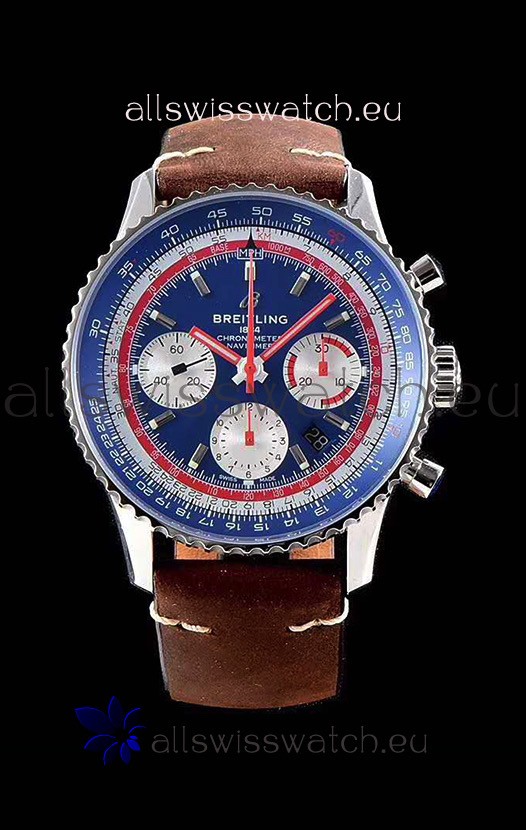 Breitling Navitimer 1 B01 Chronograph PAN AM Edition 43MM - 904L 1:1 Mirror Replica Watch 