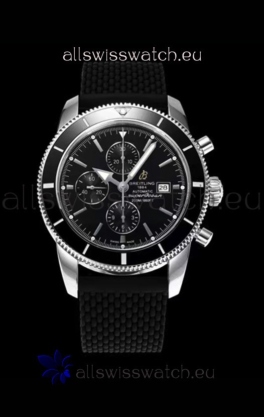 Breitling SuperOcean Heritage II 44MM Black Dial Swiss Replica Watch 