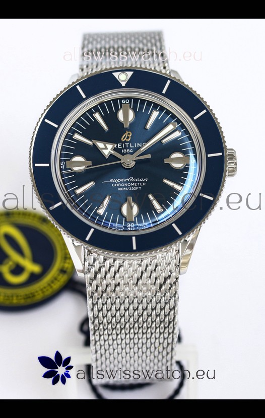 Breitling Superocean Heritage 57 Blue Dial 1:1 Mirror Swiss Replica Watch 