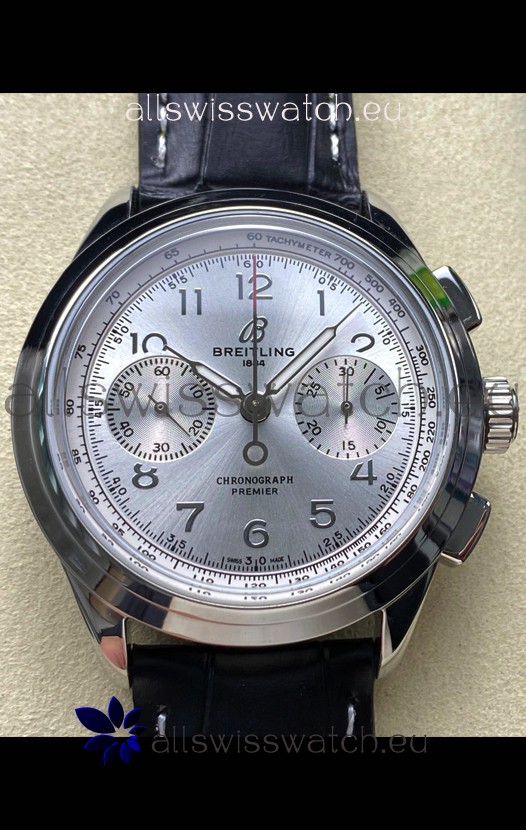 Breitling Premier B01 Chronograph 42 Edition Steel Casing Steel Dial - 1:1 Mirror Replica Watch