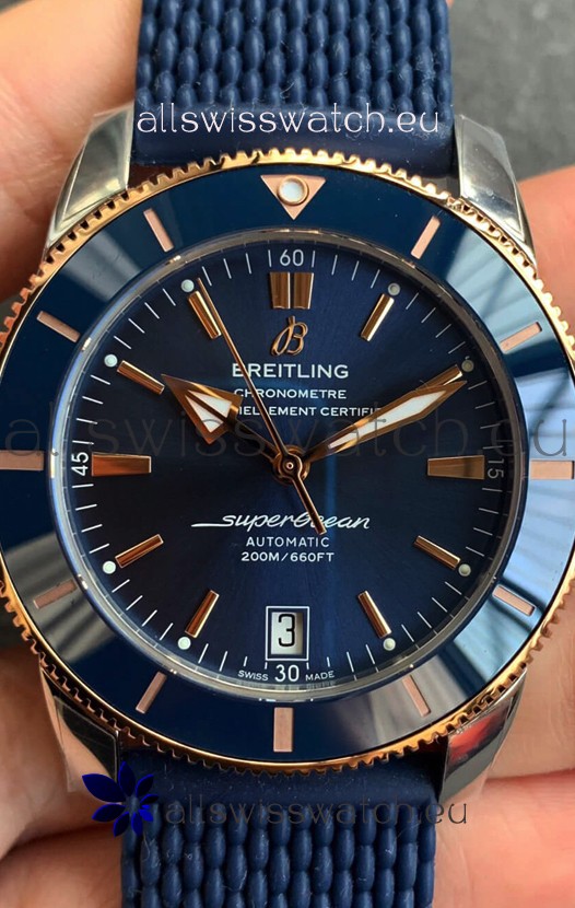 Breitling SuperOcean Heritage II B20 44MM Blue Dial Two Tone Bezel 1:1 Mirror Replica