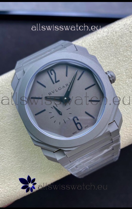 Bvlgari Octo Finissmo Edition 1:1 Mirror Replica Sandblasted Ceramic Casing