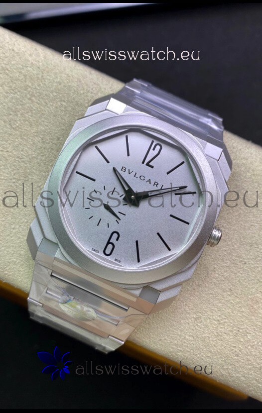 Bvlgari Octo Finissmo Edition 1:1 Mirror Replica 904L Stainless Steel Casing White Dial