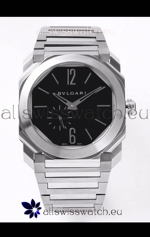 Bvlgari Octo Finissmo Edition 1:1 Mirror Replica 904L Stainless Steel Casing Black Dial