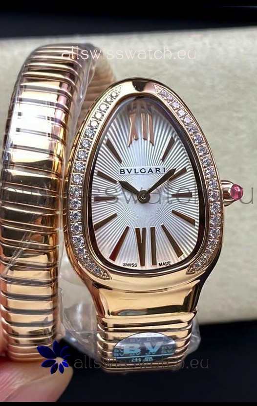 Bvlgari Serpenti Edition Rose Gold Casing Watch in 1:1 Mirror Quality