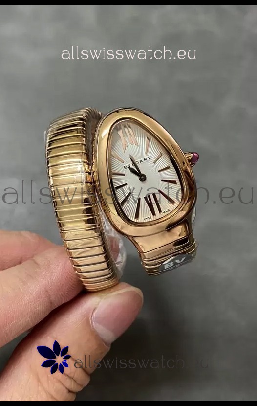 Bvlgari Serpenti Edition Rose Gold Casing Watch in 1:1 Mirror Quality