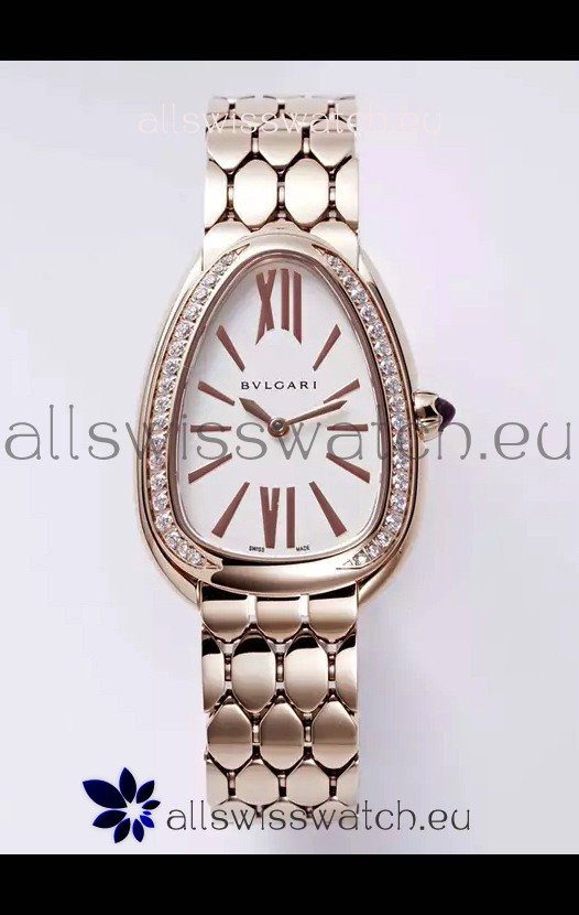 Bvlgari Serpenti Seduttori Edition in Rose Gold Casing Super Clone Watch