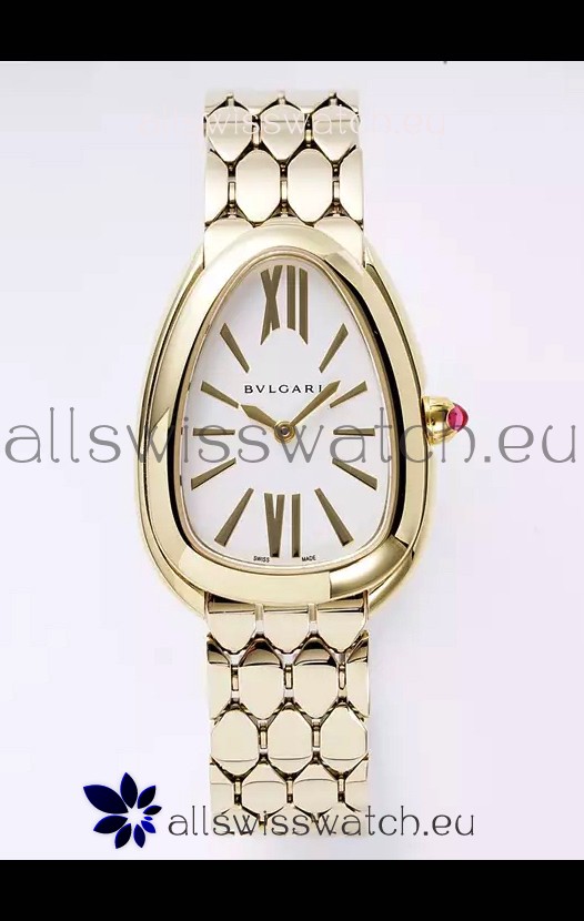 Bvlgari Serpenti Seduttori Edition in Yellow Gold Casing Super Clone Watch