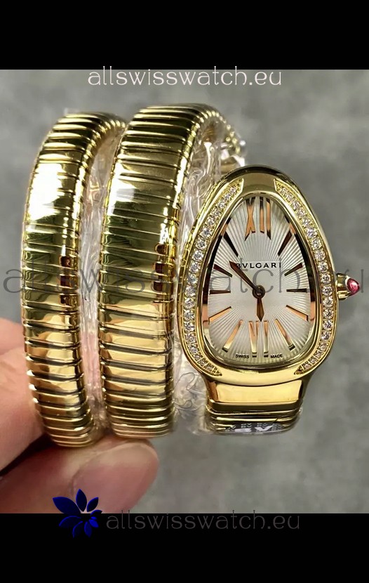 Bvlgari Serpenti Tubogas Double Spiral Rose Gold Super Clone Replica Watch