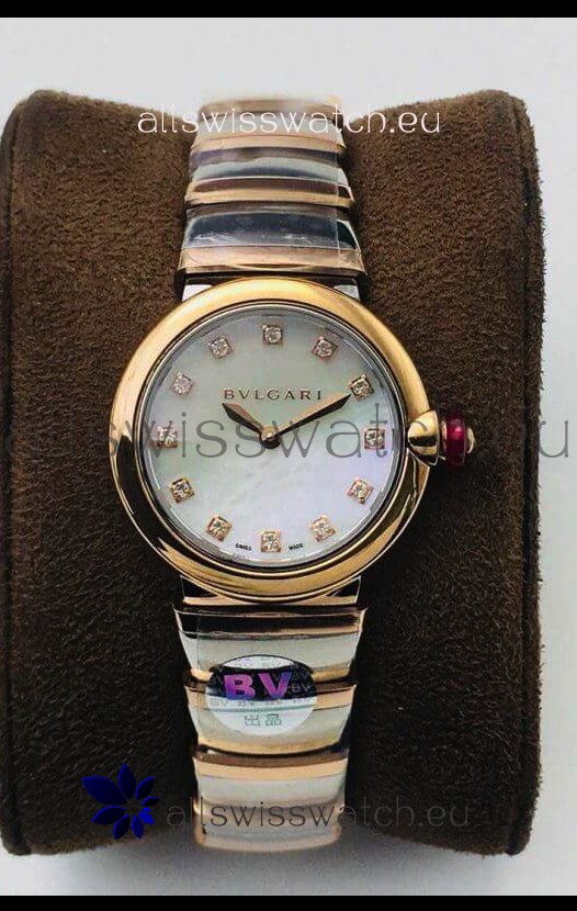 Bvlgari LVCEA Edition Watch in Two Tone Rose Gold Steel - 1:1 Mirror Replica