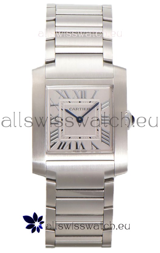 Cartier Tank Francaise Stainless Steel Swiss Quartz Replica Watch 25.70MM