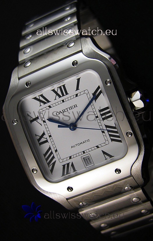 Cartier Santos De Cartier 1:1 Mirror Replica - 40MM Stainless Steel Watch 