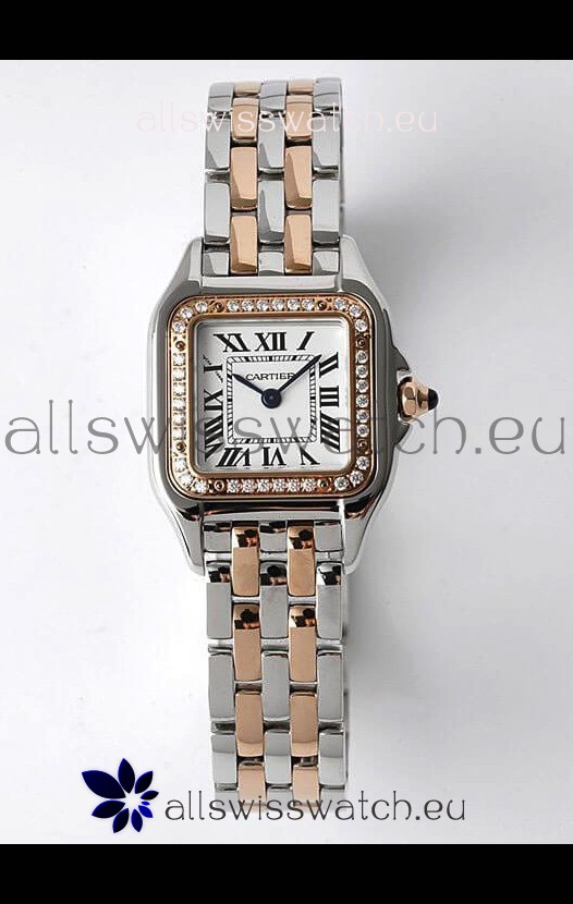 PANTHERE de Cartier Edition 22mm 1:1 Mirror Swiss Watch Rose Gold Two Tone Casing