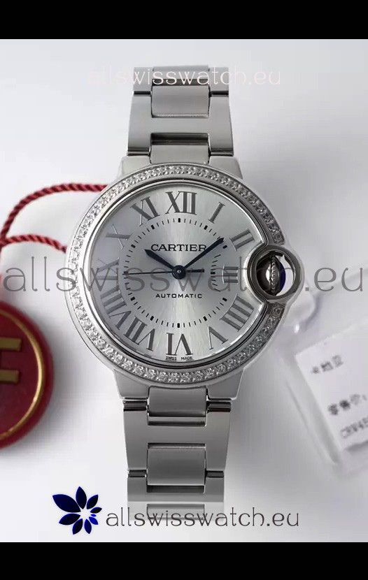 Ballon De Cartier Swiss Automatic 1:1 Mirror Quality 33MM in Steel Casing