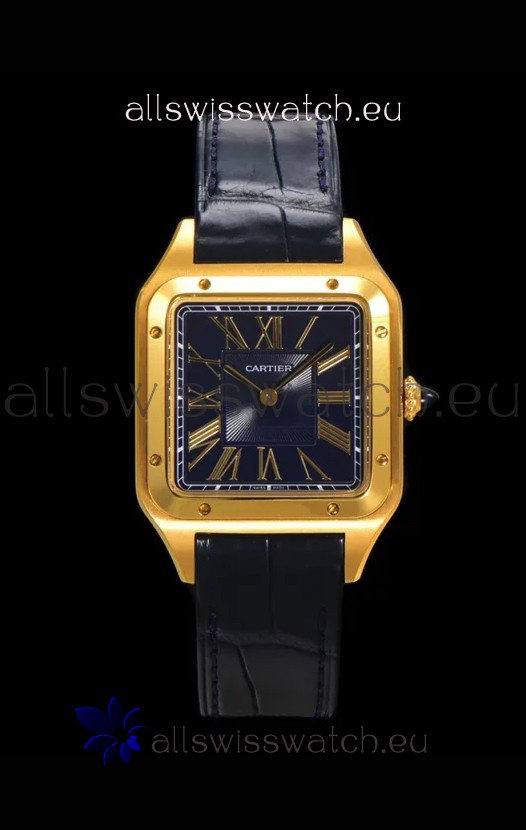 Cartier Santos Dumont 31.4MM Super Clone Edition Watch in Gold Casing