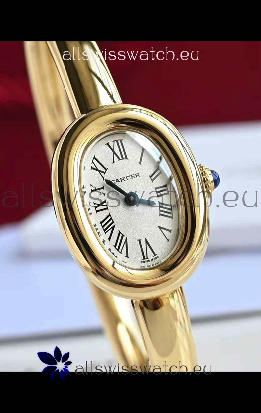 Baignoire De Cartier Yellow Gold Super Clone Quartz Replica Watch