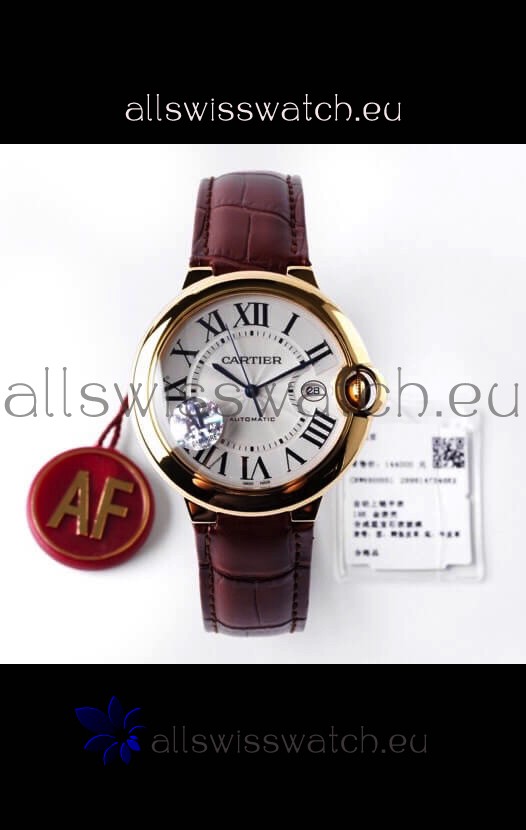 Ballon De Cartier Swiss Automatic 1:1 Mirror Quality 42MM in Yellow Gold Casing