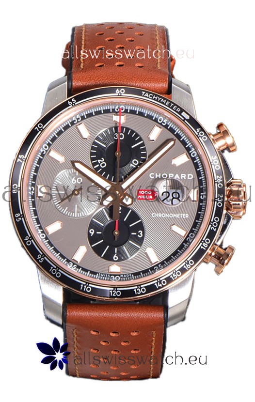 Chopard Mille Miglia GTA Chronograph Two Tone 1:1 Mirror Replica - Grey Dial 