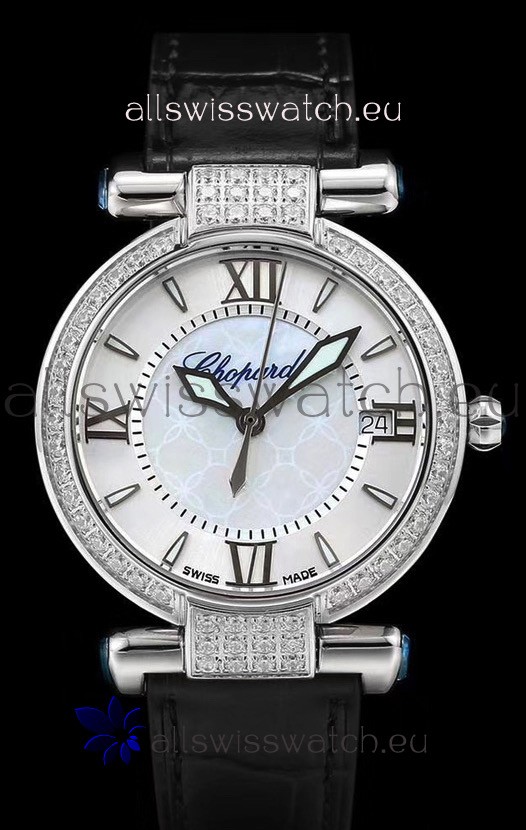 Chopard Imperiale White Dial Swiss Automatic Replica Watch in 904L Steel 