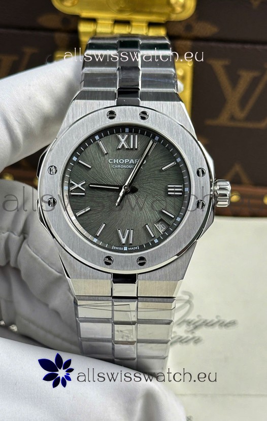 Chopard Alpine Eagle Stainless Steel Grey Dial Super Clone Replica Watch 