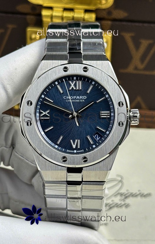 Chopard Alpine Eagle Stainless Steel Blue Dial Super Clone Replica Watch 