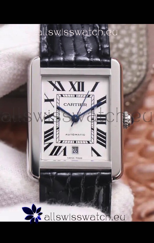 Cartier Tank Solo Swiss Automatic Watch in Stainless Steel Casing 31MM Wide 