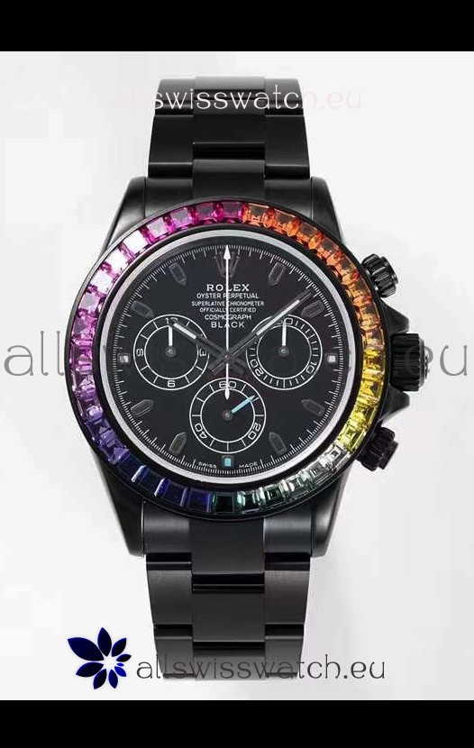 Rolex Daytona Blaken Edition Swiss 1:1 Mirror Replica Cal.4130 Movement PVD Casing