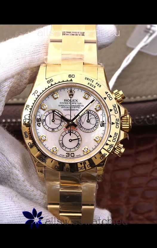 Rolex Cosmograph Daytona 116508 Yellow Gold Original Cal.4130 Movement - 904L Steel Watch