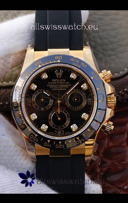 Rolex Cosmograph Daytona 116508 Yellow Gold Original Cal.4130 Movement - 904L Steel Watch