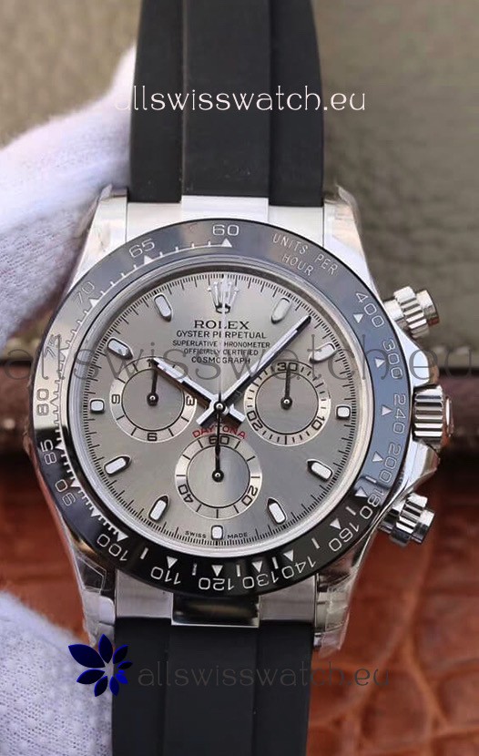 Rolex Cosmograph Daytona 116509 White Gold Original Cal.4130 Movement - 904L Steel Watch