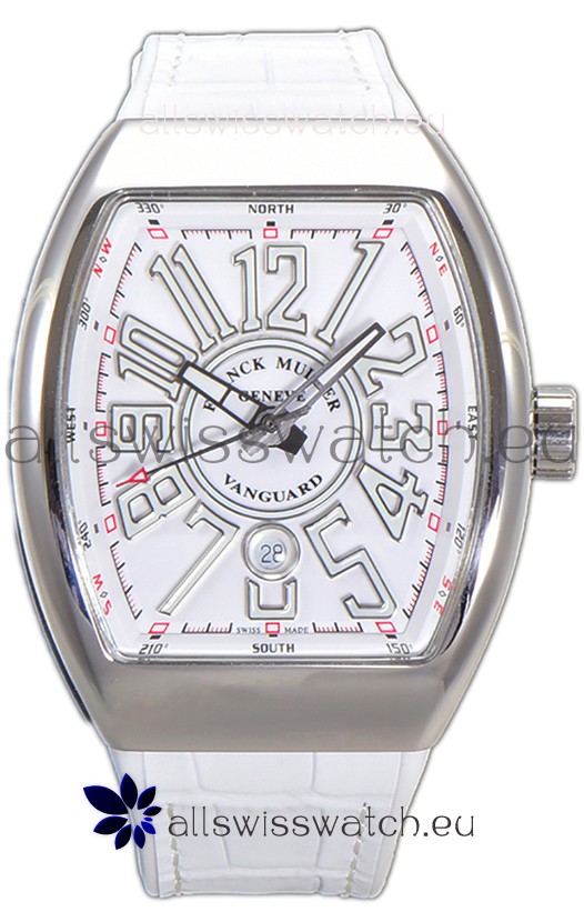 Franck Muller Vanguard Yachting V45 Stainless Steel Casing Rubber Clad Strap Swiss Replica Watch 