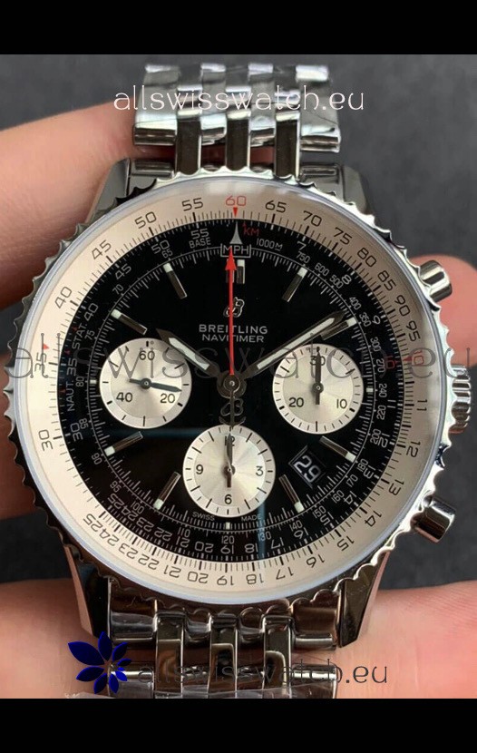 Breitling Navitimer 1 B01 Chronograph Edition 43MM - Black Dial 904L 1:1 Mirror Replica Watch