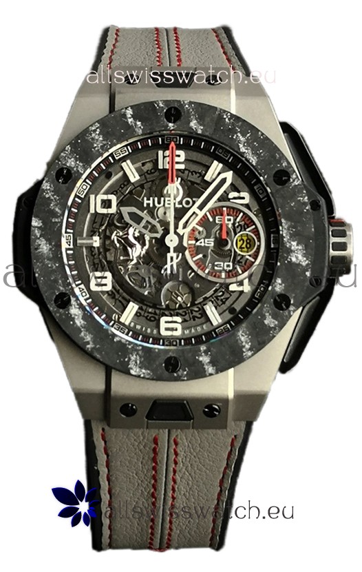 Hublot Big Bang F1 "Titanium Carbon" Casing Chronograph Swiss Replica Watch 