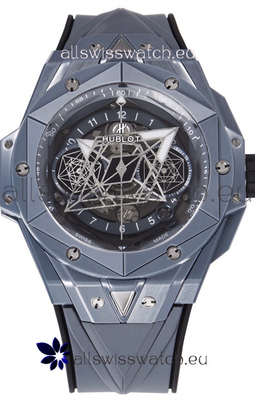 Hublot Big Bang UNICO Sang Bleu II Grey Ceramic 1:1 Mirror Quality Swiss Replica Watch