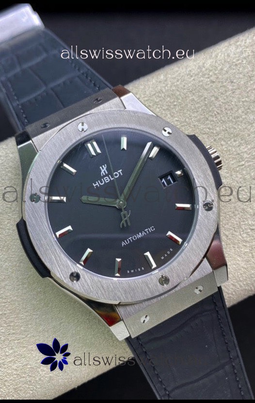 Hublot Classic Fusion 1:1 Mirror Replica Swiss Watch in 904L Steel Casing Grey Dial 42MM
