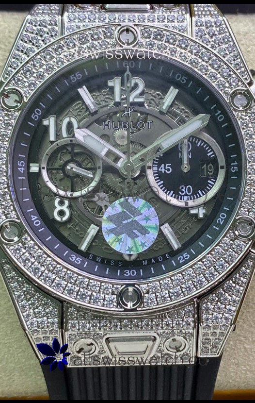 Hublot Big Bang Unico Diamonds 1:1 Mirror Edition Swiss Replica Watch 