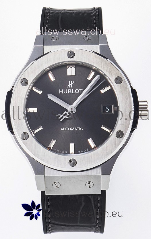 Hublot Super Clone Classic Fusion Titanium 38MM 1:1 Mirror Replica Watch Grey Dial