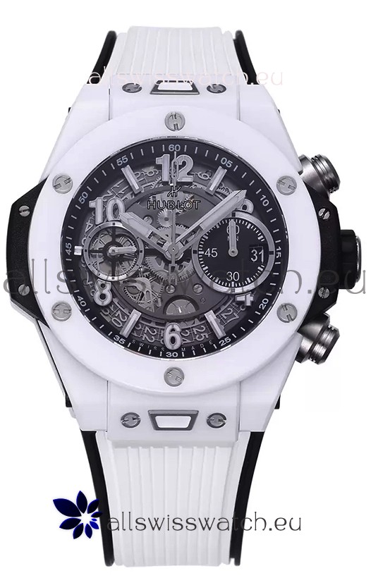 Hublot Big Bang Unico White Ceramic Casing 1:1 Mirror Edition Swiss Replica Watch