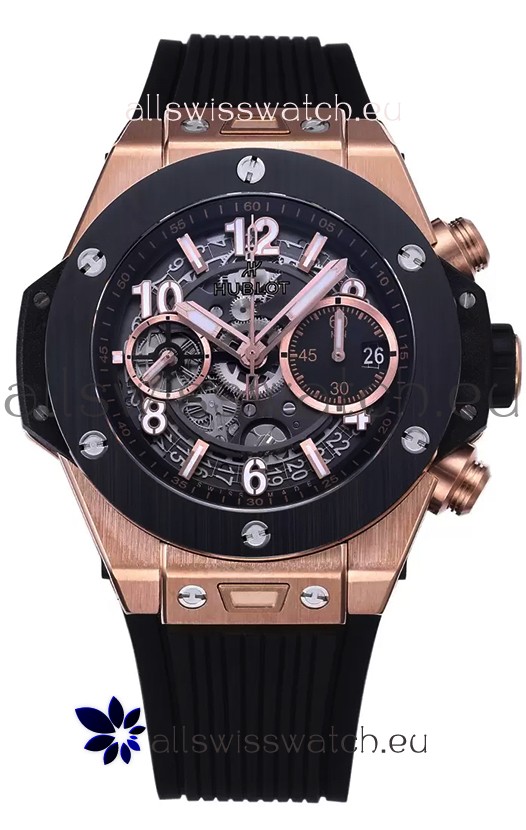 Hublot Big Bang Unico Rose Gold Casing 1:1 Mirror Edition Swiss Replica Watch